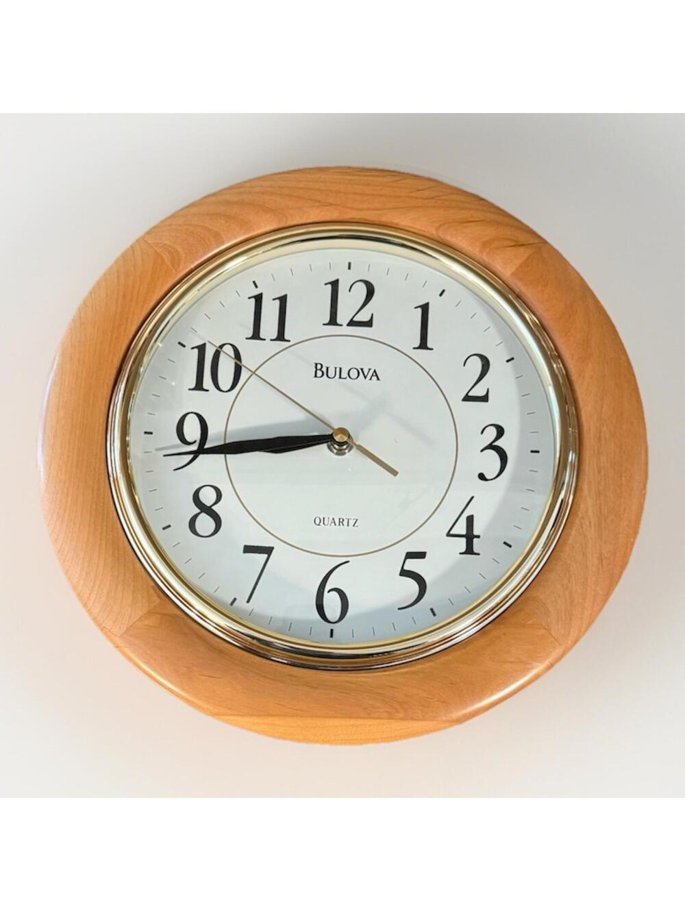 Bulova Madeline Quartz Wall Clock ,C 4461, 12”, Tested and Working